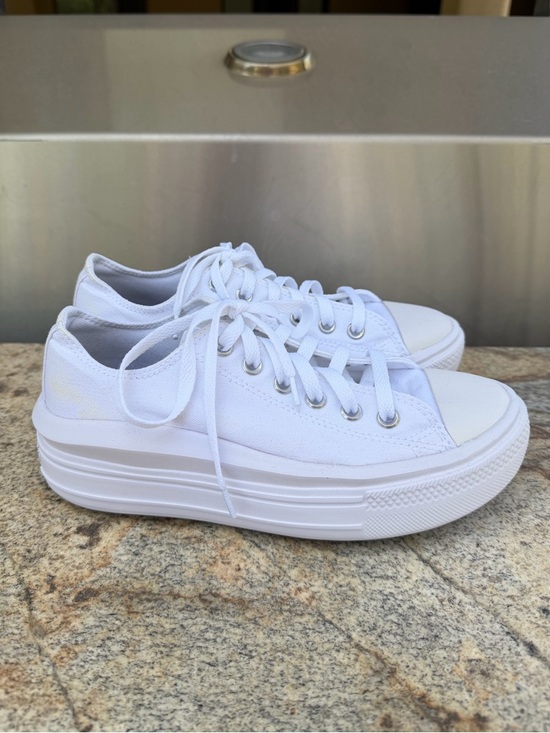 Converse Shoes - Converse Chuck Taylor All Star Move Canvas Platform Sneakers Shoes - White